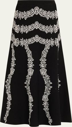 Ulla Johnson Valencia Jacquard Midi Skirt
