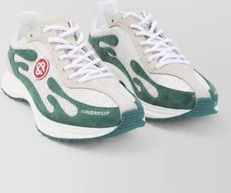 Casablanca textile low-top sneakers