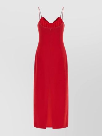 Magda Butrym floral spaghetti strap dress front slit