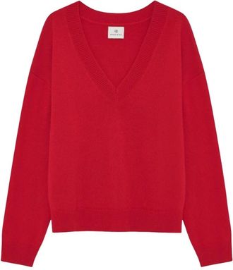 Anine Bing Truien & Vesten, Dames, Rood, XS, Kasjmier, Lee Sweater A-09-3280