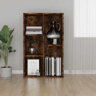vidaXL Estanter&iacute;a/aparador Madera Contrachapada Roble Humo 50x25x80 Cm Vidaxl