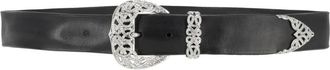 Orciani Cintur&oacute;n Bull Soft Trittico - Accessories - Mujer - Negro - 90 CM