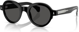 Moncler Zwart/Grijs Zonnebril Me 6003 - unisex - Zonnebrillen - Zwart - 47 MM - Accessoires