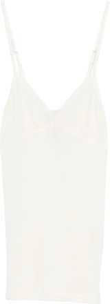 Forte_Forte besticktes Tanktop aus geripptem Wolljersey