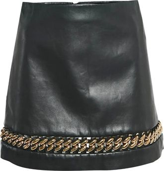 Versace Mini-rok met kettingdetail - Zwart