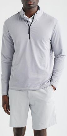 G/Fore Quarter Zip Performance Golf Pullover in Light Grey Melange at Nordstrom, Size Xx-Large