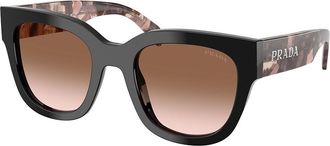 Prada PR C04S 28F90P Womens Sunglasses Black Size 52