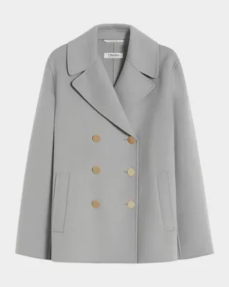 Max Mara Margot Double-Breasted Wool Short Coat