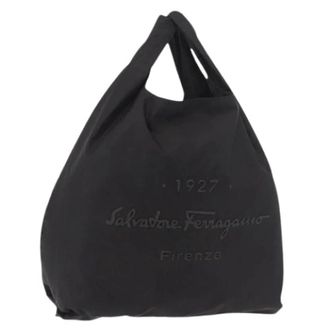 Ferragamo Bolso Tote Pre-owned de Nailon - Pre-owned - Mujer - Negro - ONE SIZE