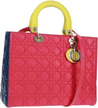Dior Pre-owned Vintage Handtas - Dames - Vintage Handtas - Roze - ONE Size - Leer - Vintage