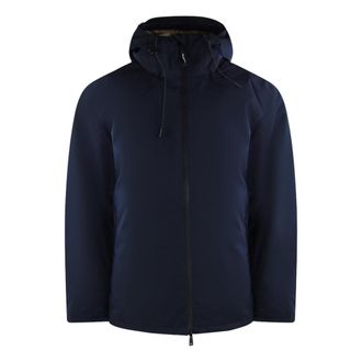 Aquascutum Mens Active Hydroid Parka Navy Blue Jacket - Size Large