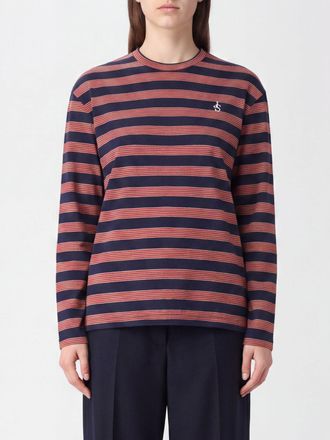 Jil Sander Striped Long-Sleeve T-Shirt in Cotton with Embroidered Logo