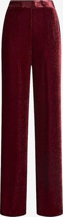 Etro Samthose mit hoher Taille und weitem Bein
