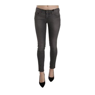 Costume National Skinny Jeans, female, Gray, Size: W26 Low Waist Slim Leg Skinny Jeans