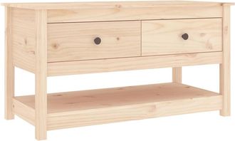 vidaXL Mesa De Centro De Madera Maciza De Pino 102x49x55 Cm Vidaxl