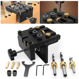 OEM Posicionamiento De Agujeros Para Bolsillos De 6/8/10/15 Mm 3 En 1 Con Clip De Posicionamiento Gu&iacute;a De Perforaci&oacute;n Ajustable Localizador De Brocas Para