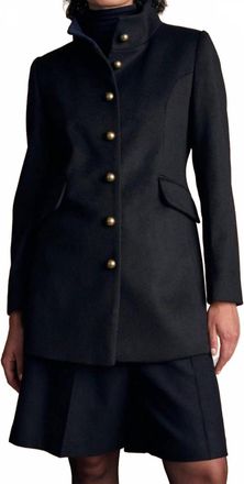 Jack Murphy Lynn Wool Jacket In Deep Navy Melton