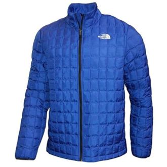 The North Face Thermoball Quilted Jacket Men Blue Insulated Full Zip APP3047