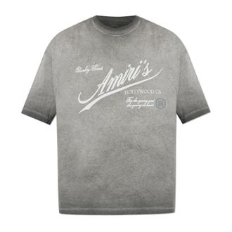 Amiri T-Shirts, male, Gray, Size: XS Printed T-shirt