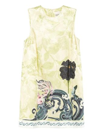 Alemais Rochester floral-print sleeveless mini dress - Green