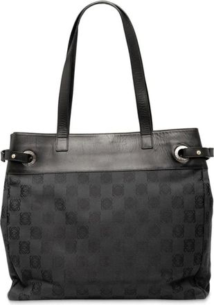 Loewe Pre-owned Tote Bags, female, Black, Size: ONE SIZE Pre-owned Patterned Tote Bag