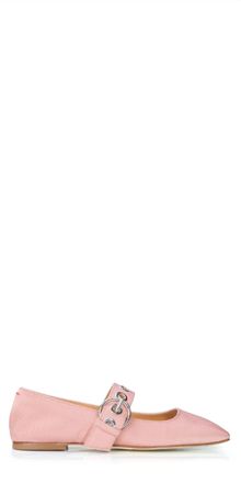 Aeyde Womens Uma Eyelet Mary Jane Flats In Coral