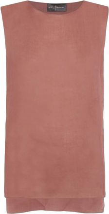 Cortana Lil- top de ramio fresa- - Dames - Tops zonder mouwen - Rood - S - Tops