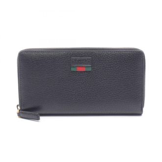 Gucci Black Leather Long Wallet (Bi-Fold) (Pre-Owned)