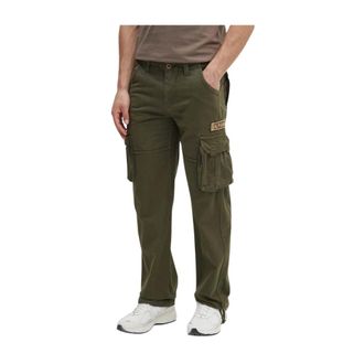 Alpha Industries Tapered Broeken - Heren - Straight fit broeken - Groen - W30 - Broeken