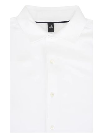 Wahts button spread-collar shirt - Bianco