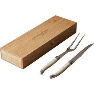 Laguiole Carving Set in Wooden Box in Ivory at Nordstrom