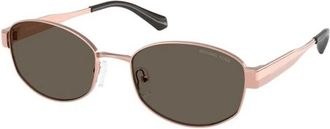 Michael Kors Authentieke Monte Carlo Bril - Dames - Zonnebrillen - Geel - 56 MM - Accessoires