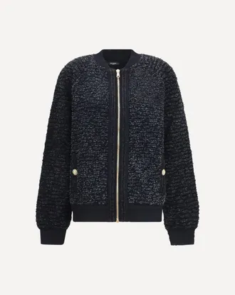 Balmain Zip Jacket with sequin details Female 36