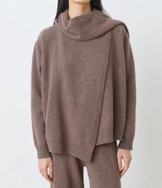 Suncoo Palmada Long Sleeve Sweater In Chataigne