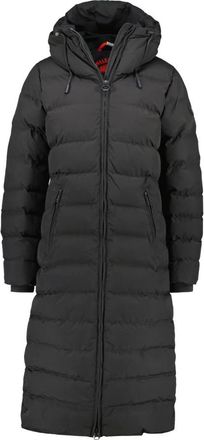 Wellensteyn Cobal 565 SW Cordoba Long - Dames - Parka Jassen - Zwart - XL - Polyester - Jassen