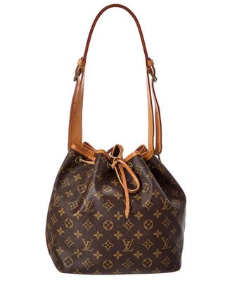 Louis Vuitton Brown Monogram Coated Canvas & Vachetta Leather No&eacute; Petite (Authentic Pre-Loved)