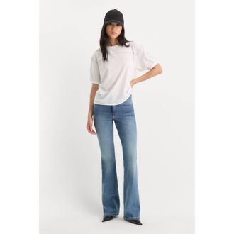 Good American Womens Good Classic Bootcut Jeans | Indigo, Size 22 Plus | Good American by Khlo&Egrave; Kardashian
