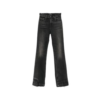 Haikure Black Flared High Rise Jeans