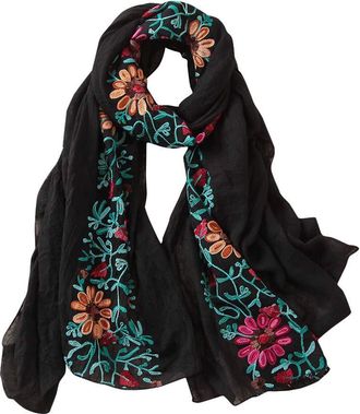 Generic Winter Long Soft Scarf - Cashmere Scarfs For Women Blanket Scarves For Women Wool Shawl Wraps Ladies Wool Spinning Tassel Snowfall Sweater Scarf With 