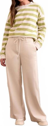 Tribal Signature Everybody Stretch Ponte Palazzo Pull-On Pants In Moonstone
