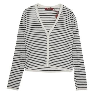 Max Mara Trieste Cardigan - female - Max Mara - Cardigans - White - L - Knitwear