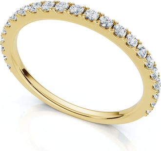 Pompeii3 1/5Ct Diamond Wedding Stackable Anniversary Ring 10k Gold Lab Grown