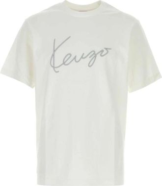 Kenzo Signature Classic T-Shirt - Heren - T-shirts - Wit - M - Tops