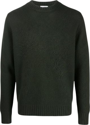 Aspesi M183 Sweater - Heren - Ronde hals truien - Groen - S - Wol - Truien & Vesten
