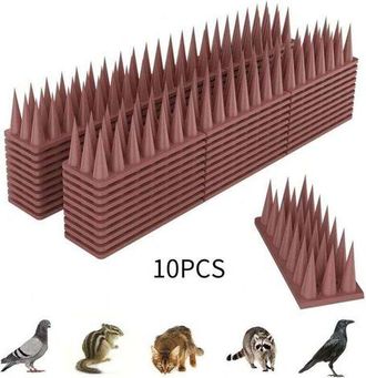 OEM Pinchos De Pl&aacute;stico Antipalomas, 10 Unidades, Trampa Repelente, Repelente De Aves Para Gatos Y Gorriones, Para Balc&oacute;n Y Ventana, Pinchos Respetuosos C
