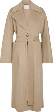 Joseph Spencer Belted Wool and Cashmere-blend Trench Coat - Light Brown - 44 (UK16 / XL)