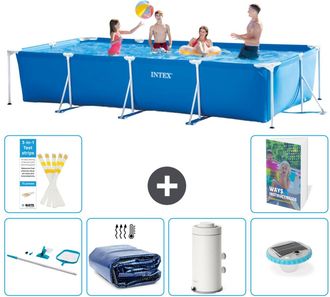 Intex Piscina Con Estructura Rectangular - 450x220x84 Cm - 7-piezas S131