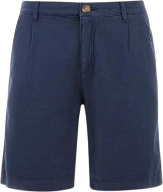 La Martina Korte Broeken, Heren, Wit, W34, Katoen, Regular Fit Bermuda