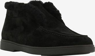 Santoni Desert Boots aus Wildleder und Shearling