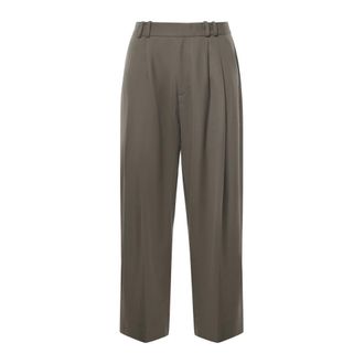 STUDIO NICHOLSON Line Pant - Heren - Broeken - Groen - Maat: XL Linnen